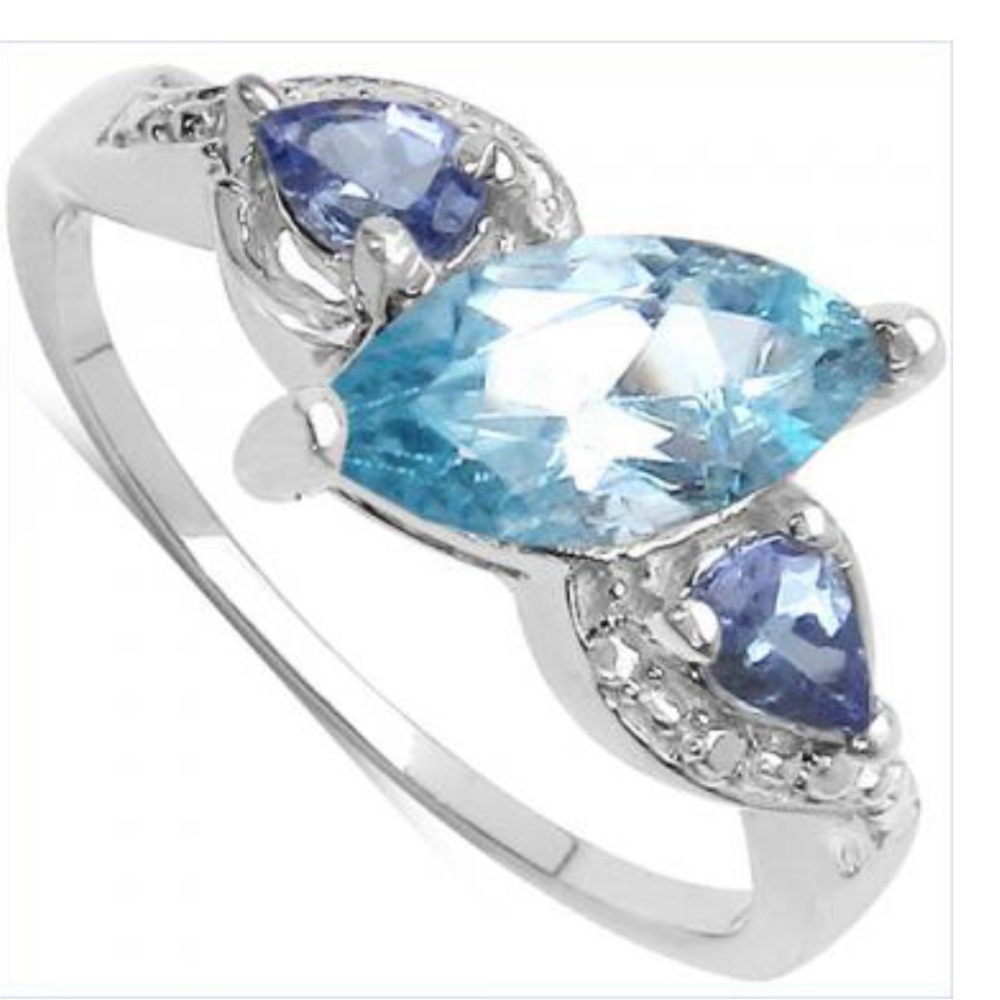 Tanzanite Topaz Designer Ring